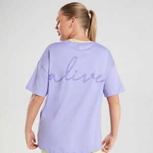 🚨 SOLD 🚨 Gymshark Whitney Simmons Oversized T Shirt - Medium - Wildflower Purple